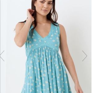 Australian Dress Blue and White Daisy